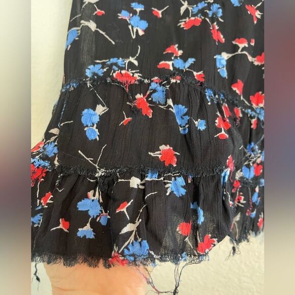 Free people floral print Crinkle Breeze Cami festival tank top XS - Picture 5 of 8